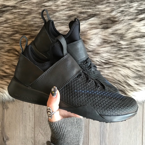 NWT👣Nike Lab Air Zoom Strong Triple Black - Picture 4 of 8